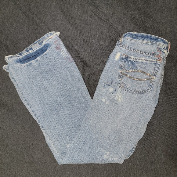 Twentyone 21 Distressed Crystal Pocket Jean - Size 9 - Light Wash !OOB END SALE! - Picture 9 of 9